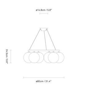 Nuura Miira 6 circular rippvalgusti tooteleht