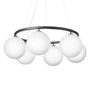 Nuura Miira 6 circular rippvalgusti valge hall