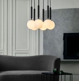 Nuura Miira 6 small rippvalgusti interjööris