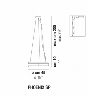 Vistosi Phoenix rippvalgusti tooteleht