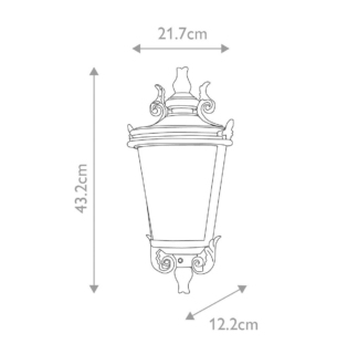 Elstead Baltimore 1 välisvalgusti tooteleht
