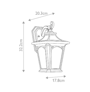 ELSTEAD Bedford small välisvalgusti tooteleht