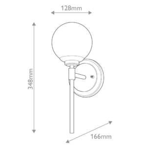 Elstead Benno 1 vannitoavalgusti tooteleht
