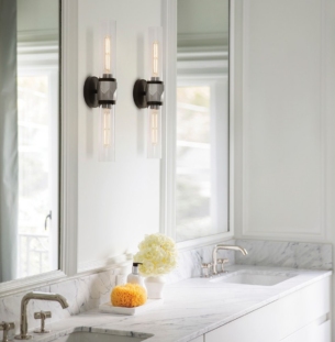 ELSTEAD Ellison 2 vannitoavalgusti nikkel interjööris