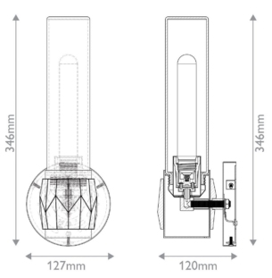 ELSTEAD Ellison vannitoavalgusti tooteleht