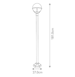 Elstead Glenbeigh pollarvalgusti ip44 big tooteleht