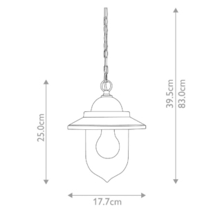 Elstead sandown rippvalgusti tooteleht