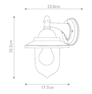 Elstead sandown välisvalgusti tooteleht