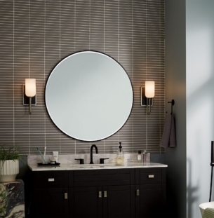 Elstead Solia 1 vannitoavalgusti nikkel interjööris 2