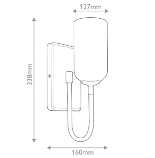 Elstead Solia 1 vannitoavalgusti tooteleht