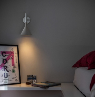 Foscarini Aplomb Mini seinavalgusti interjööris