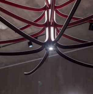 Foscarini Asteria Multi rippvalgusti interjööris