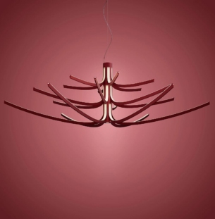 Foscarini Asteria Multi rippvalgusti punane