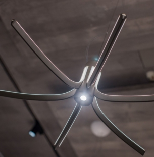 Foscarini Asteria Single rippvalgusti interjööris 1