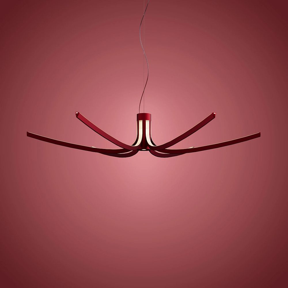 Foscarini Asteria Single rippvalgusti punane 1