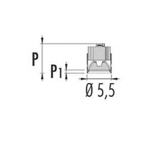 Oty light Pop P01 nano süvisvalgusti tooteleht