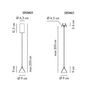 Axolight JEWEL mono rippvalgusti tooteleht