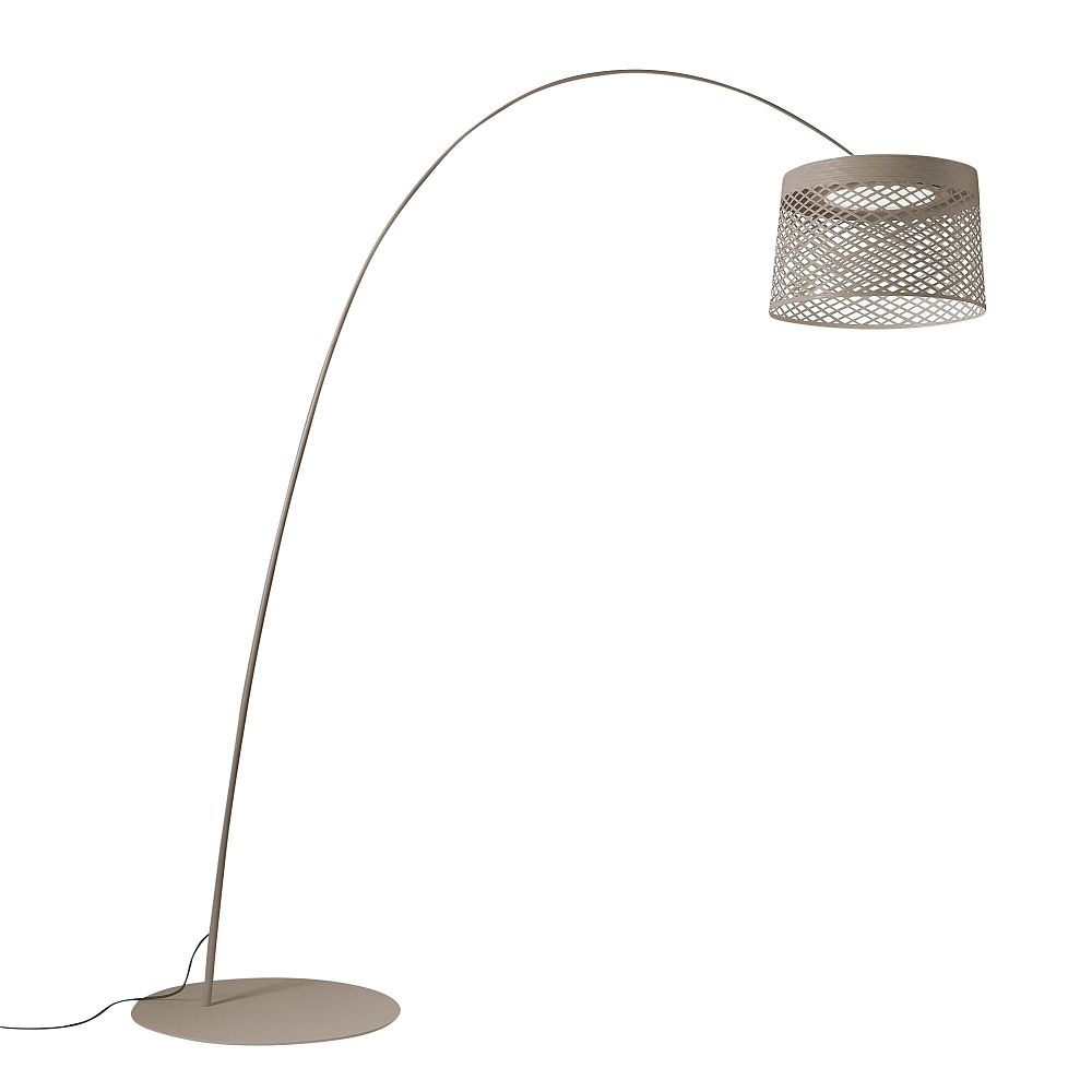 Foscarini Twiggy Grid niiskuskindel põrandavalgusti hall