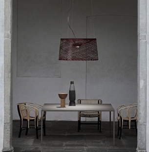 Foscarini Twiggy Grid niiskuskindel rippvalgusti interjööris 1