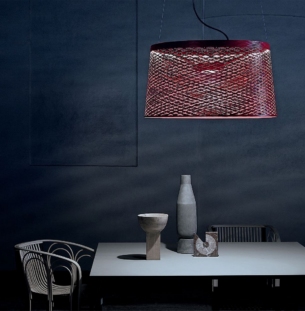 Foscarini Twiggy Grid niiskuskindel rippvalgusti interjööris
