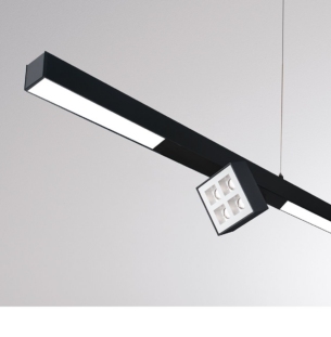 Moltoluce Ride System Grid profiilivalgusti interjööris