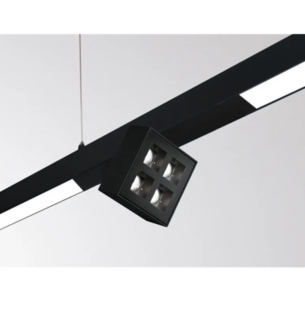 Moltoluce Ride System Grid profiilivalgusti must