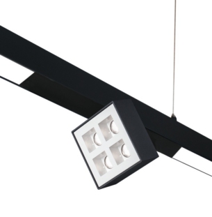 Moltoluce Ride System Grid profiilivalgusti must valge