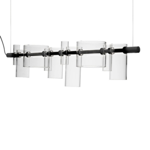 Oluce Dancing Glass rippvalgusti läbipaistev