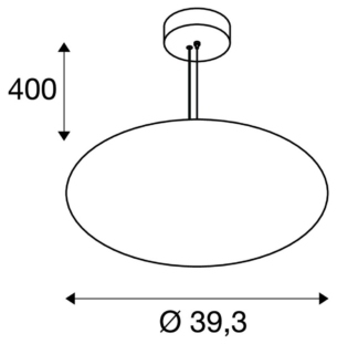 SLV Olypso rippvalgusti 40cm tooteleht