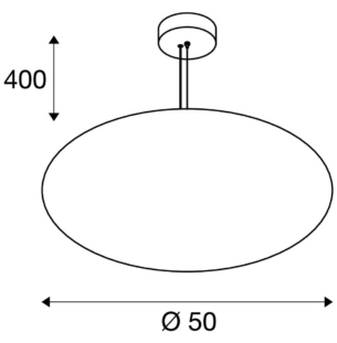 SLV Olypso rippvalgusti 50cm tooteleht