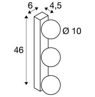 SLV SUN MIRROR vannitoavalgusti ip44 46cm tooteleht