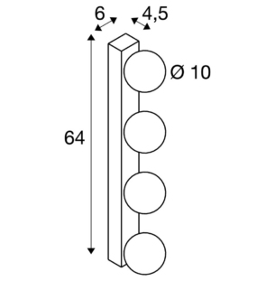 SLV SUN MIRROR vannitoavalgusti ip44 64cm tooteleht