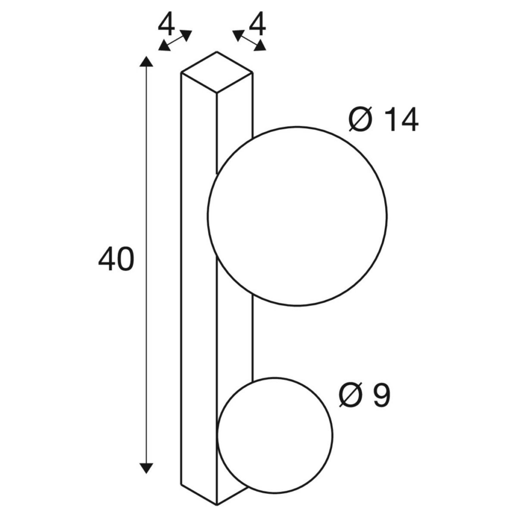 SLV SUN seinavalgusti 40cm tooteleht