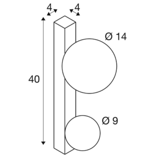 SLV SUN seinavalgusti 40cm tooteleht