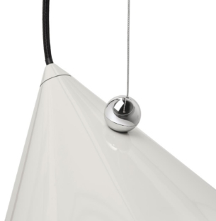 Tom Dixon Pose rippvalgusti valge detail