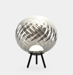 Tom Dixon Whirl Large laetav ripp ja põrandavalgusti hõbedane