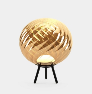 Tom Dixon Whirl Large laetav ripp ja põrandavalgusti kuldne
