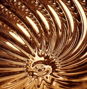 Tom Dixon Whirl rippvalgusti kuldne detail