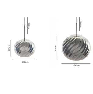 Tom Dixon Whirl rippvalgusti tooteleht