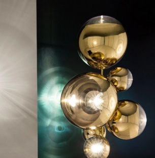 Tom Dixon Mirror Ball põrandavalgusti interjööris outlet 1