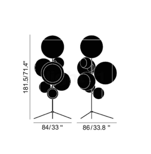 Tom Dixon Mirror Ball põrandavalgusti tooteleht outlet