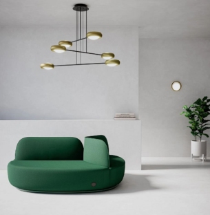 Blux Ring 6 rippvalgusti matt messing