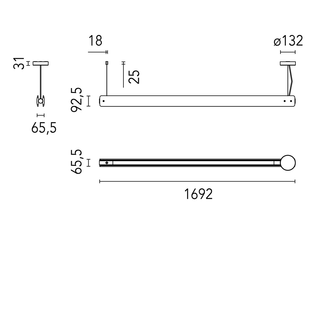 Flos Seki Han S rippvalgusti tooteleht