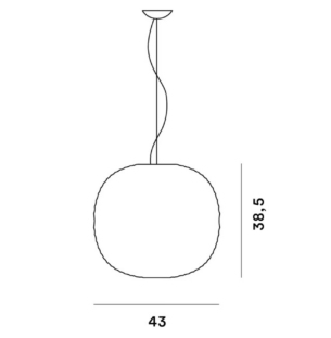 Foscarini Gem rippvalgusti valge.tooteleht