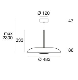 Linealight Basin P rippvalgusti tooteleht