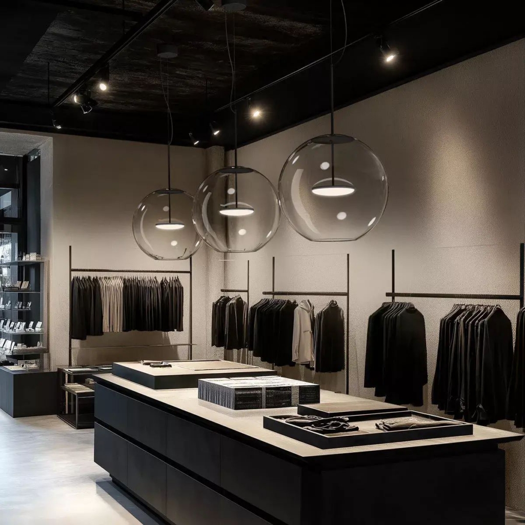 linealight Cristalbolla P rippvalgusti interjööris 2