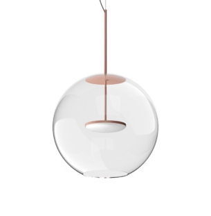 linealight Cristalbolla P rippvalgusti virsik