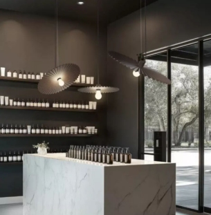 Linealight Doge P rippvalgusti interjööris