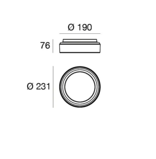 Linealight Iside laevalgusti 23cm tooteleht