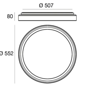 Linealight Iside laevalgusti 55cm tooteleht